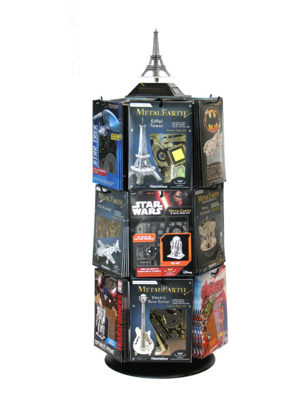 Fasc. Metal Earth 3-level Countertop Wire Rack (empty) for 144pcs.